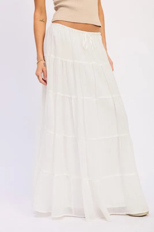 TIERED MAXI SKIRT WITH CHARM sold by Deluxxie product image thumbnail 4
