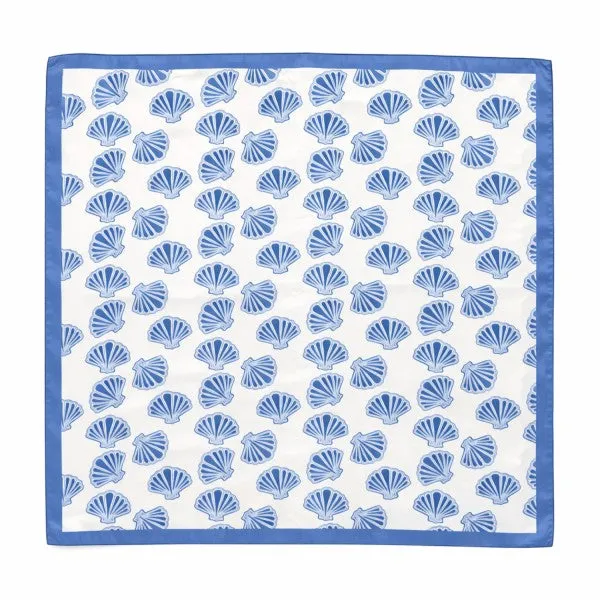 Coastal Breeze Shell Print Scarf – Classic Square sold by Deluxxie product image thumbnail 3