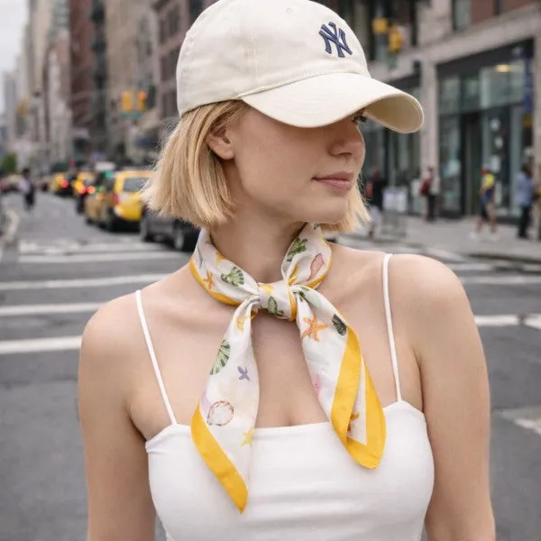 Fresh Color Shell Square Scarf – Seaside & Ocean M sold by Deluxxie product image thumbnail 5