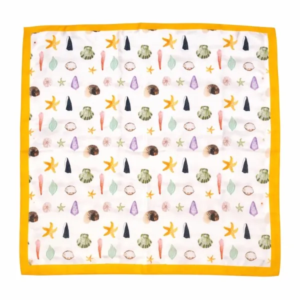 Fresh Color Shell Square Scarf – Seaside & Ocean M sold by Deluxxie product image thumbnail 2