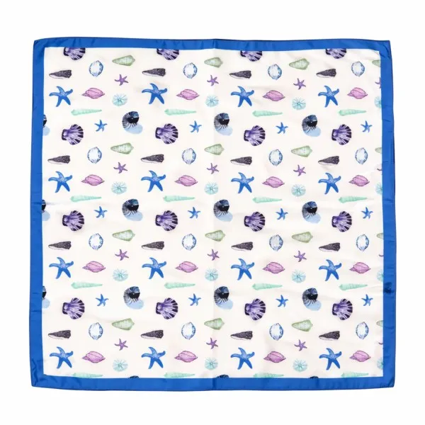 Fresh Color Shell Square Scarf – Seaside & Ocean M sold by Deluxxie product image thumbnail 3