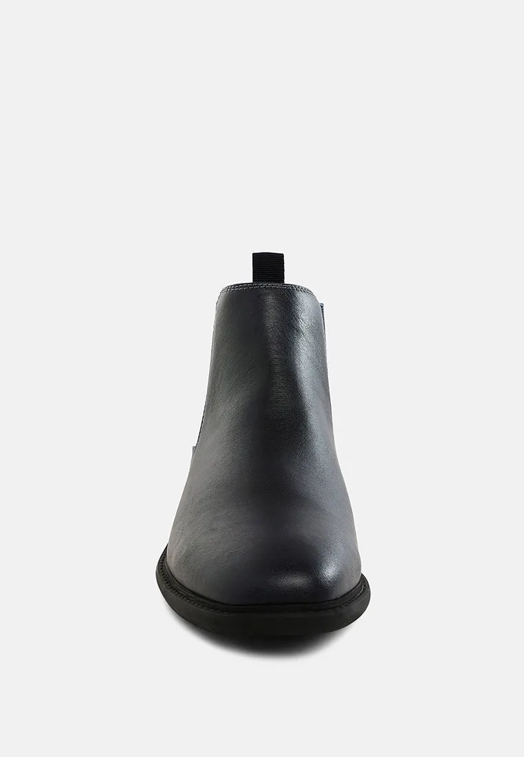 Men's Faux Leather Chelsea Boots by RAG sold by Deluxxie product image thumbnail 5