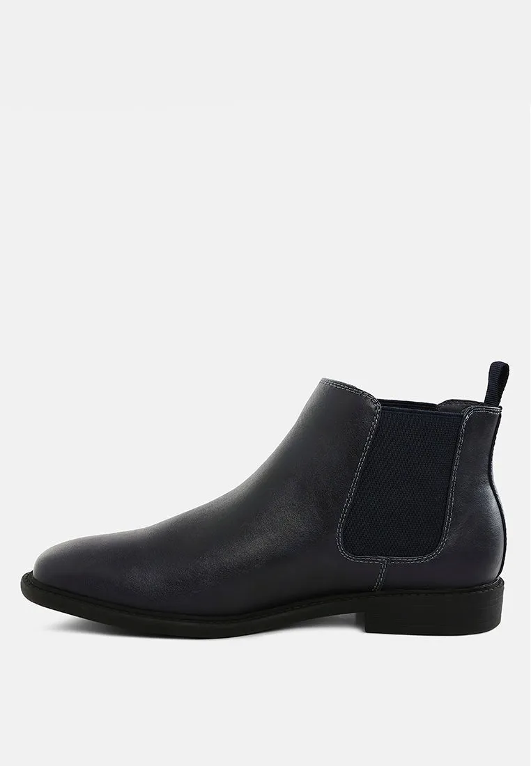 Men's Faux Leather Chelsea Boots by RAG sold by Deluxxie product image thumbnail 2