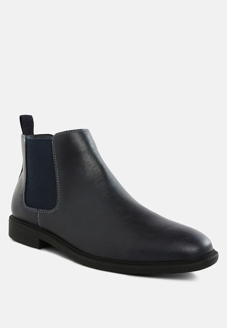 Men's Faux Leather Chelsea Boots by RAG sold by Deluxxie product image thumbnail 3