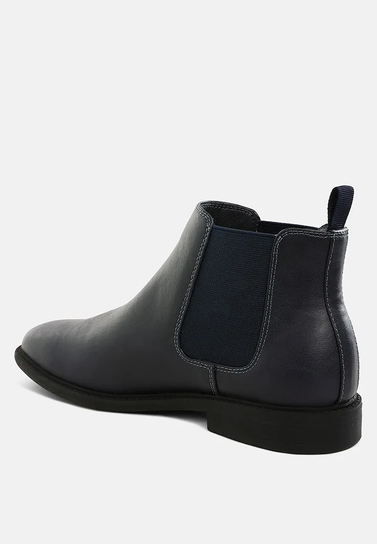 Men's Faux Leather Chelsea Boots by RAG sold by Deluxxie product image thumbnail 4