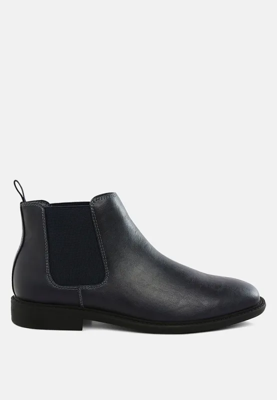 Men's Faux Leather Chelsea Boots by RAG made by Deluxxie