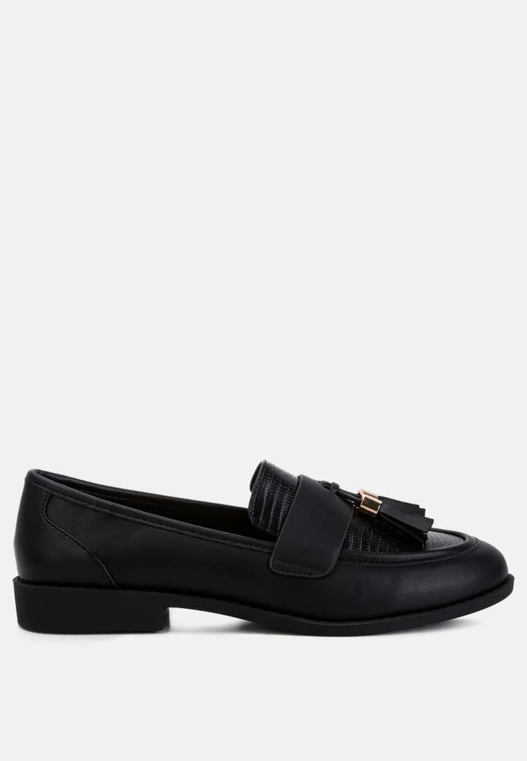 Tassels Detail Loafers by RAG sold by Deluxxie