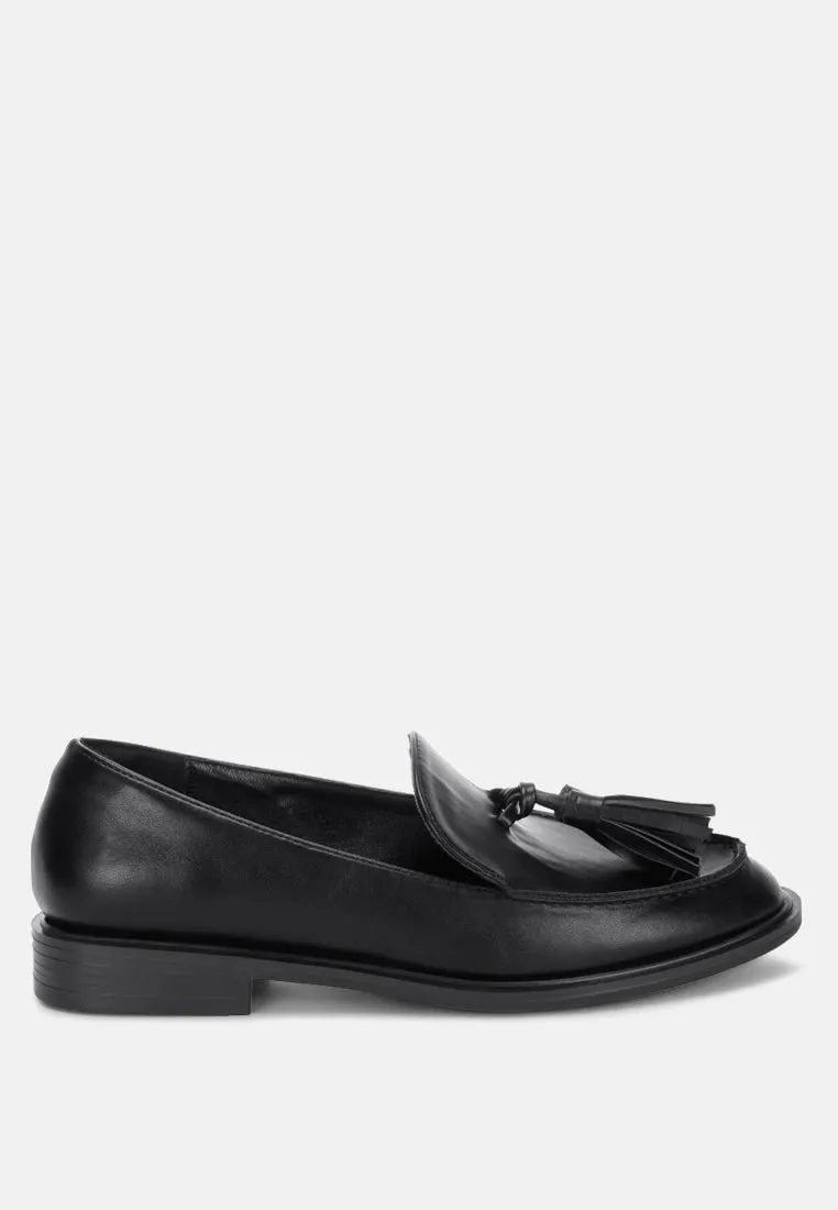 Atilia Tassel Detail Loafers sold by Deluxxie