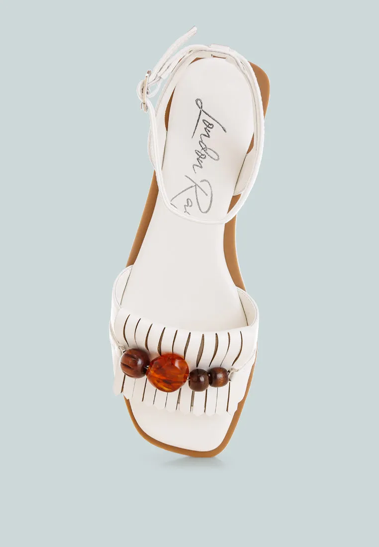 Morgine Beaded Flat Sandals sold by Deluxxie product image thumbnail 5