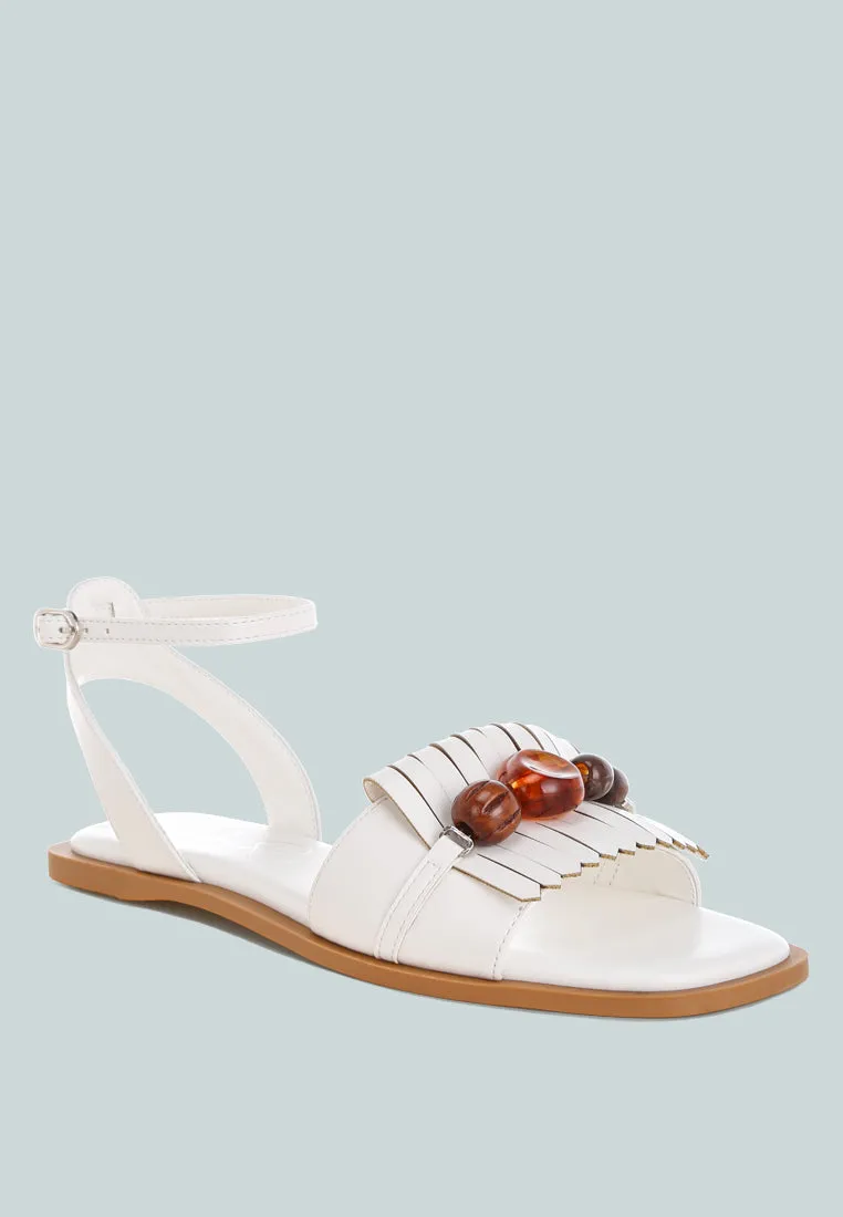 Morgine Beaded Flat Sandals sold by Deluxxie product image thumbnail 3