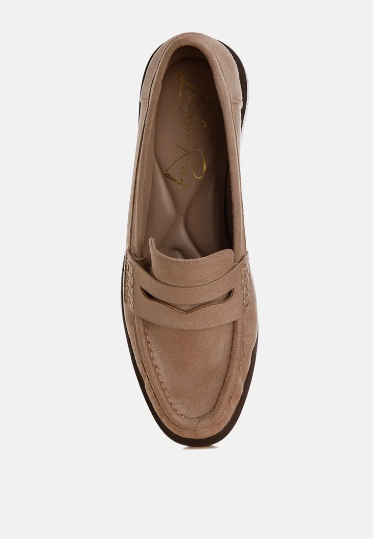 Fhalko Penny Strap Low Block Heel Loafers sold by Deluxxie product image thumbnail 4