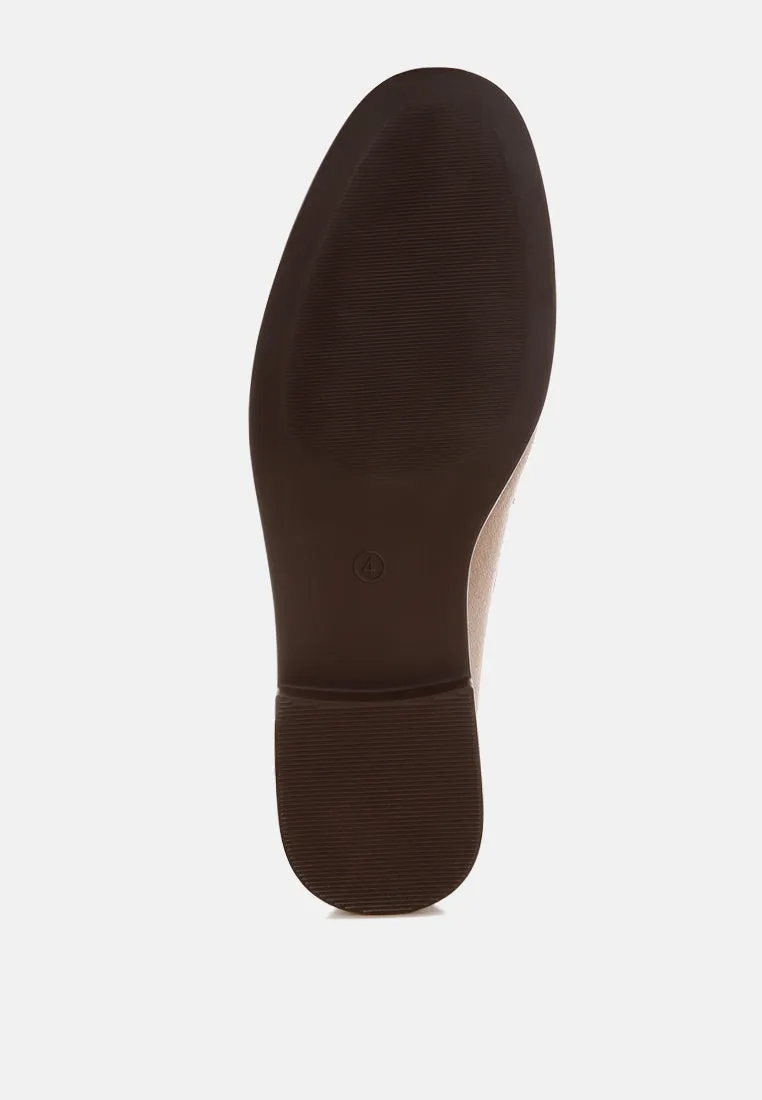 Fhalko Penny Strap Low Block Heel Loafers sold by Deluxxie product image thumbnail 5