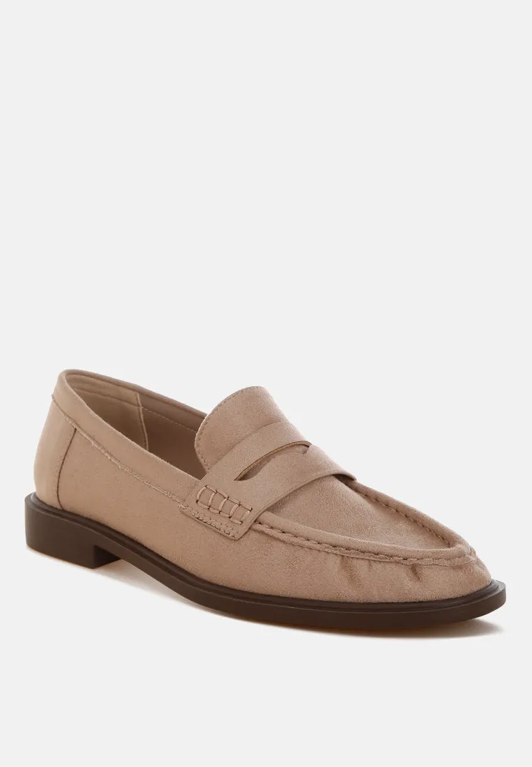 Fhalko Penny Strap Low Block Heel Loafers sold by Deluxxie product image thumbnail 2