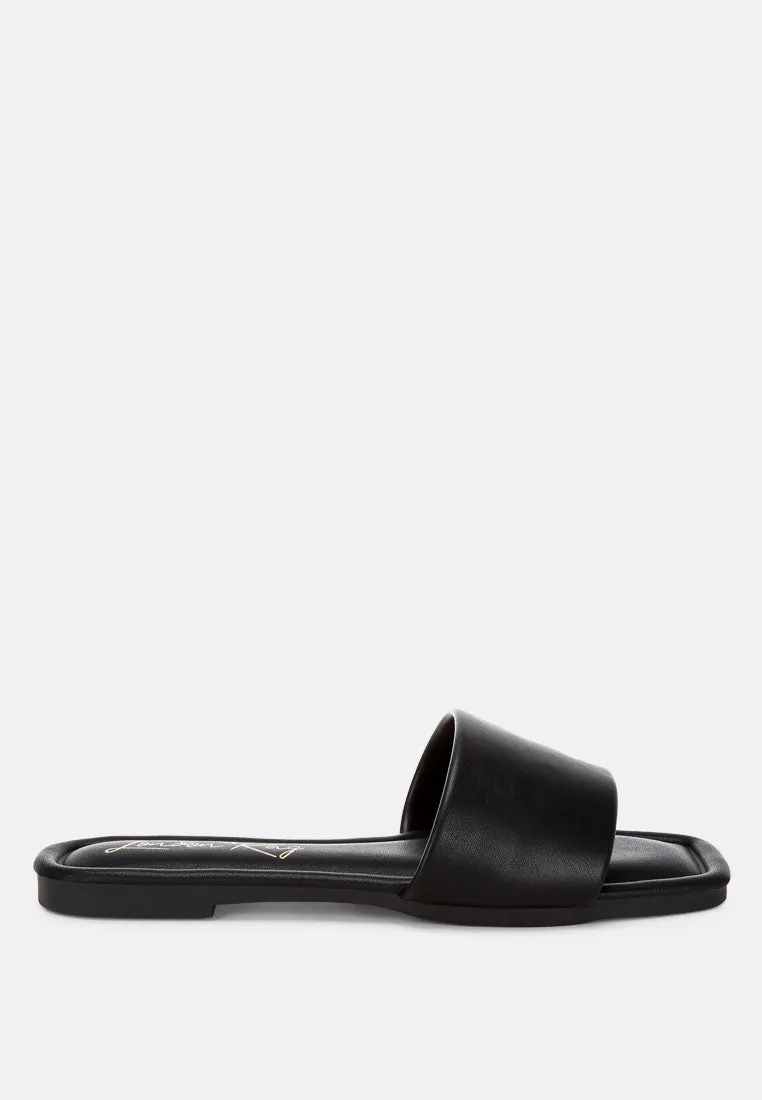 Zaltana Open Square Toe Flats sold by Deluxxie