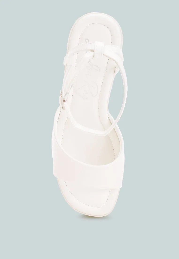 Sangria Solid Platform Faux Leather Wedges sold by Deluxxie product image thumbnail 5