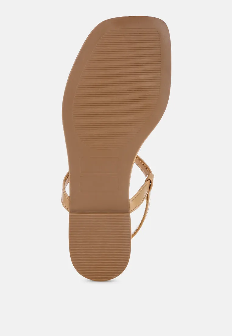 Salwa Floral Applique Thong Sandals sold by Deluxxie product image thumbnail 5