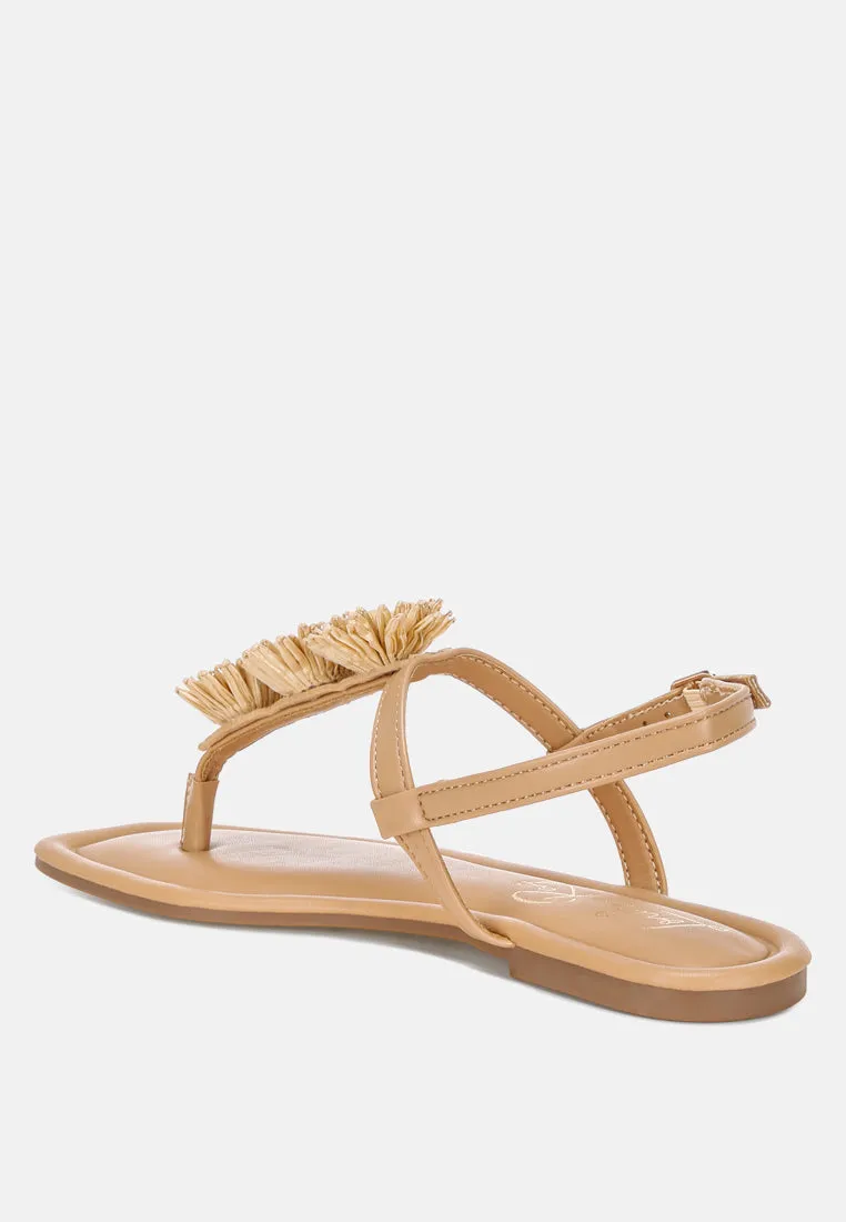 Salwa Floral Applique Thong Sandals sold by Deluxxie product image thumbnail 3