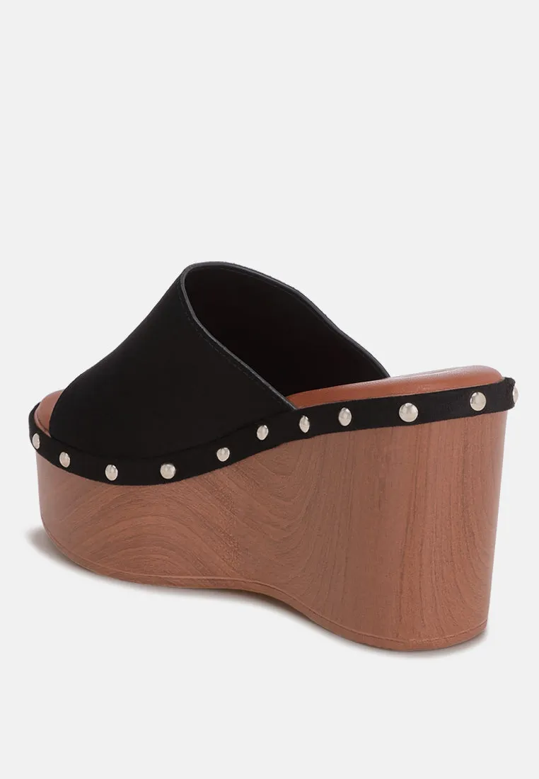 Zorya Stud Embellished Wedge Heels sold by Deluxxie product image thumbnail 3