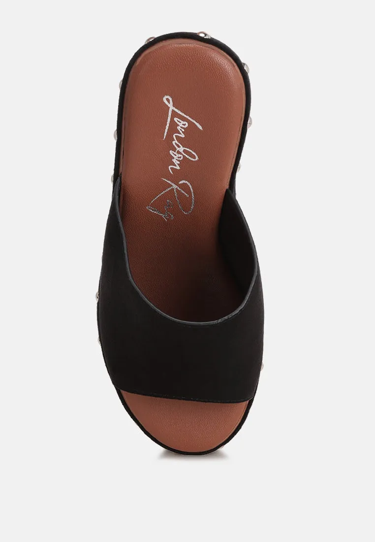 Zorya Stud Embellished Wedge Heels sold by Deluxxie product image thumbnail 4