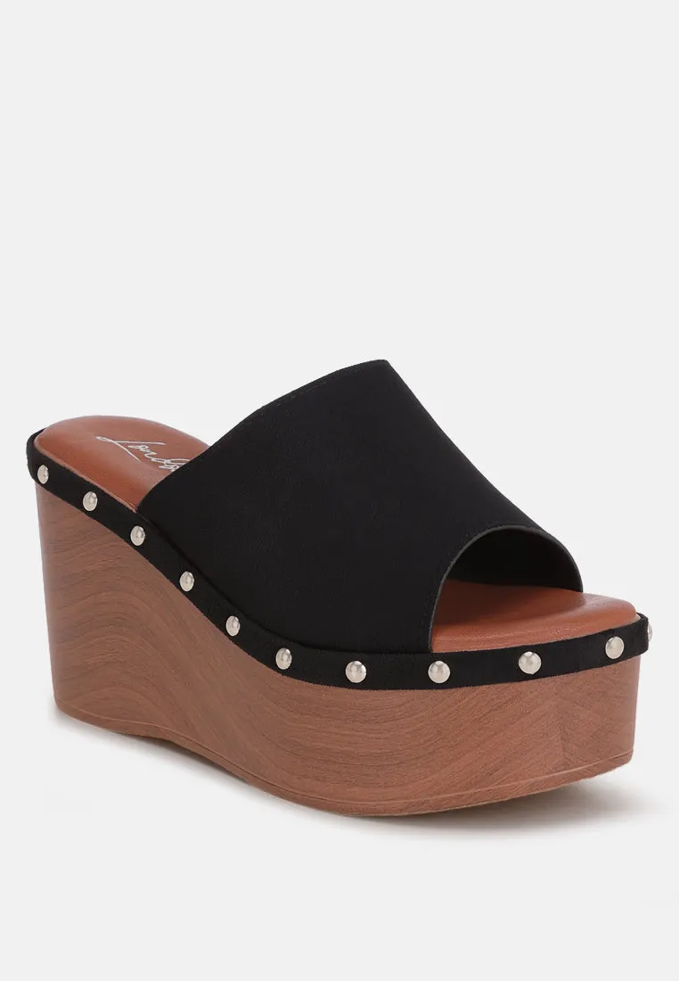Zorya Stud Embellished Wedge Heels sold by Deluxxie product image thumbnail 2