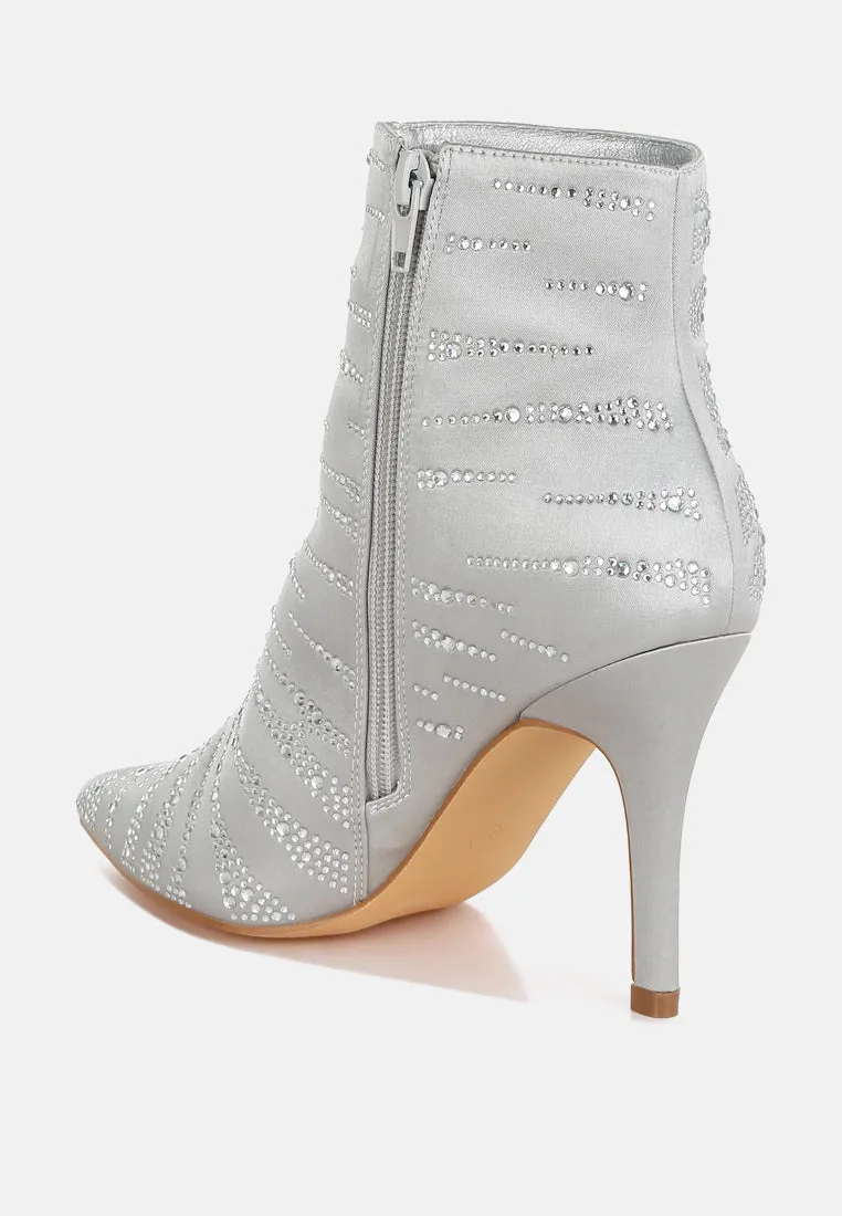 Satin Rhinestone Ankle Party Boots
by RAG sold by Deluxxie product image thumbnail 3