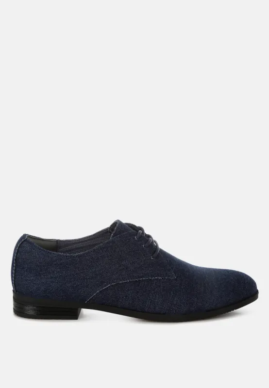Denim Oxford Shoes by RAG made by Deluxxie