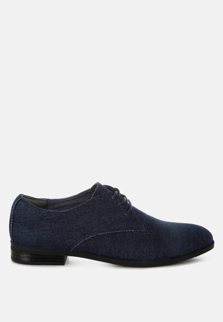 Denim Oxford Shoes by RAG sold by Deluxxie