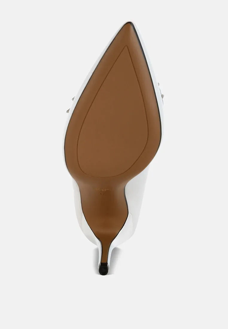 Diamante Brooch Detail Satin Pumps by Rag sold by Deluxxie product image thumbnail 5
