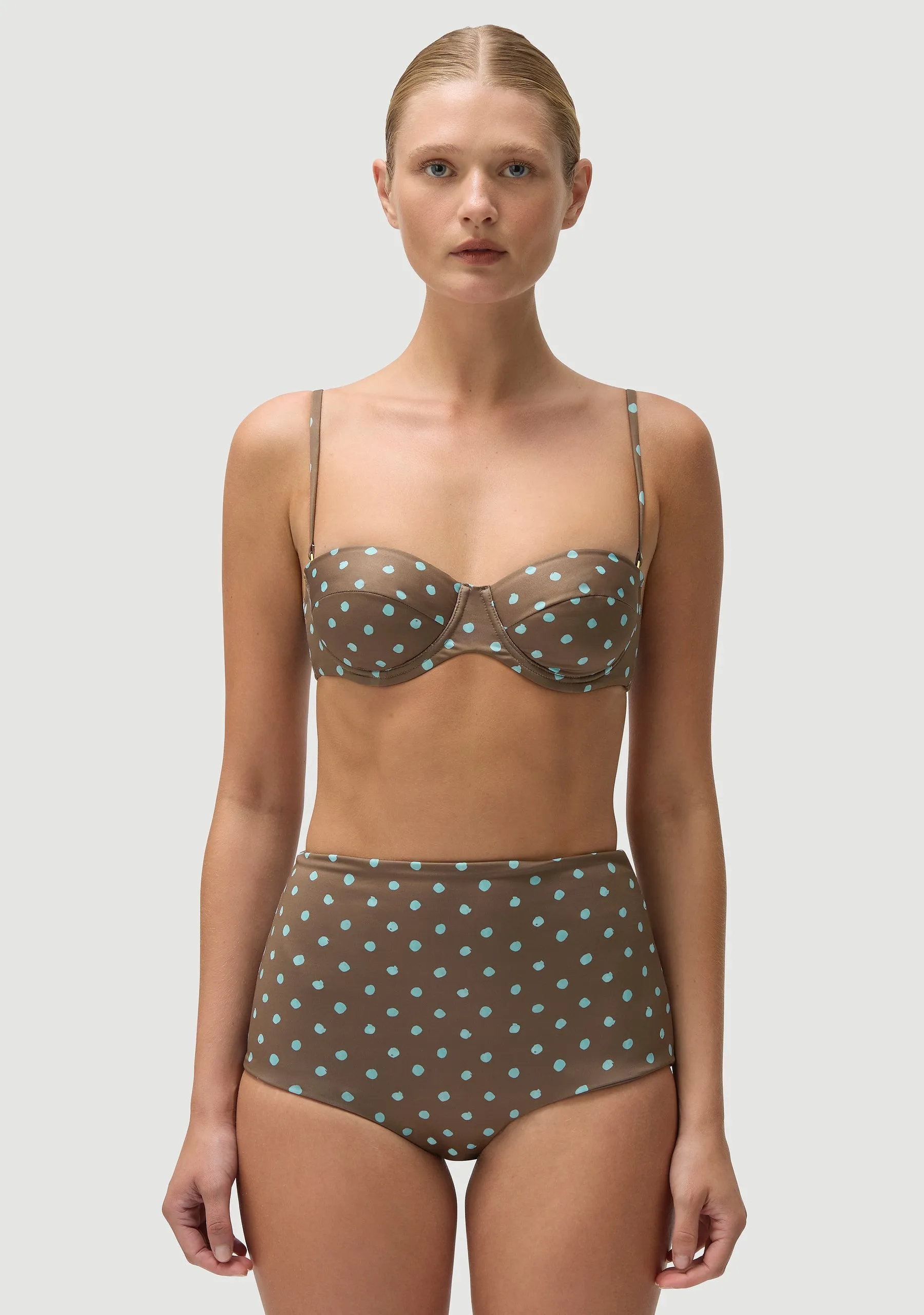 Rodney Top | Polka Blue sold by Fella product image thumbnail 4