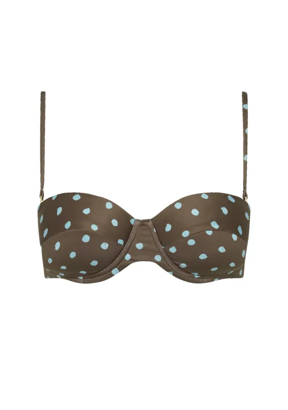 Rodney Top | Polka Blue sold by Fella