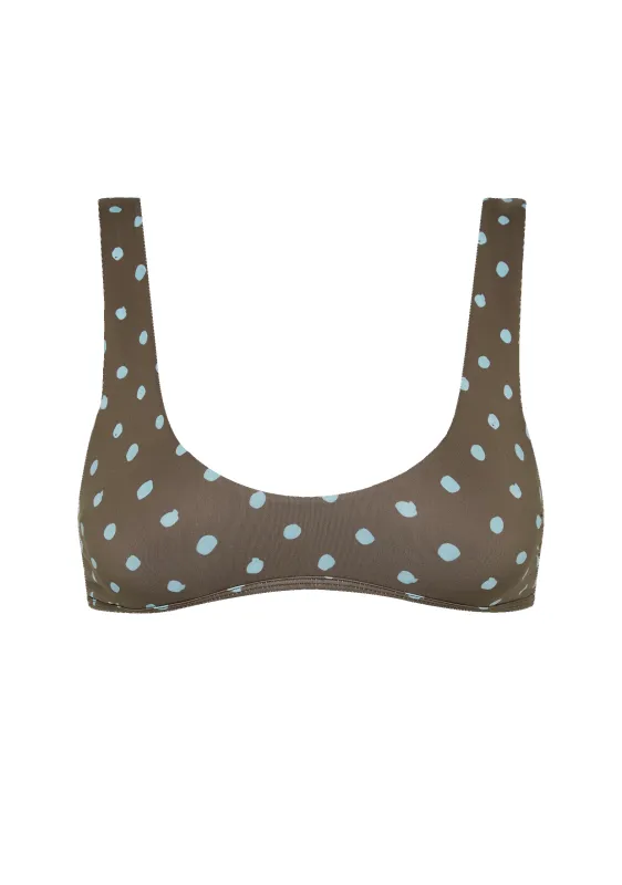 Alfie Top | Polka Blue made by Fella