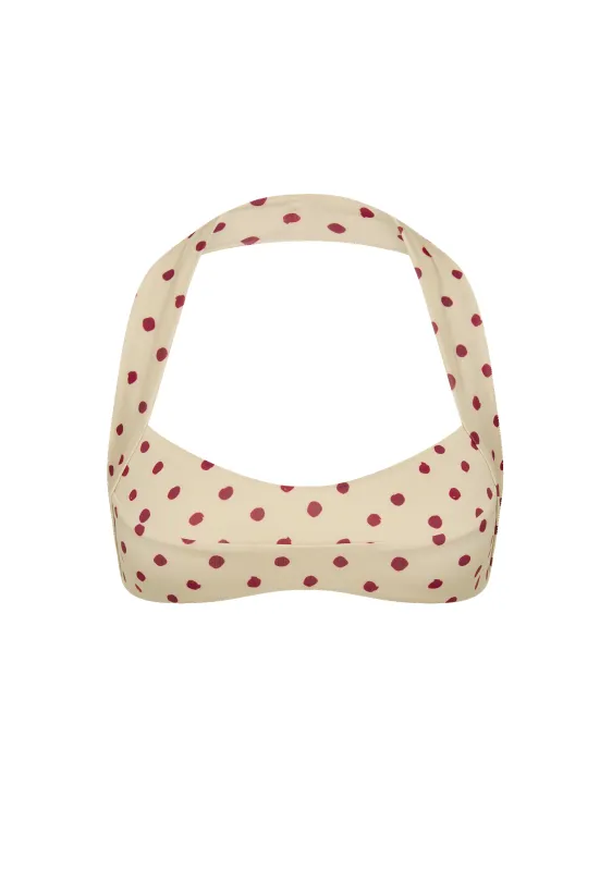 Mikey Top | Polka Red sold by Fella