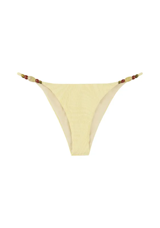 Giuseppe Beaded Bottom | Anise Yellow sold by Fella