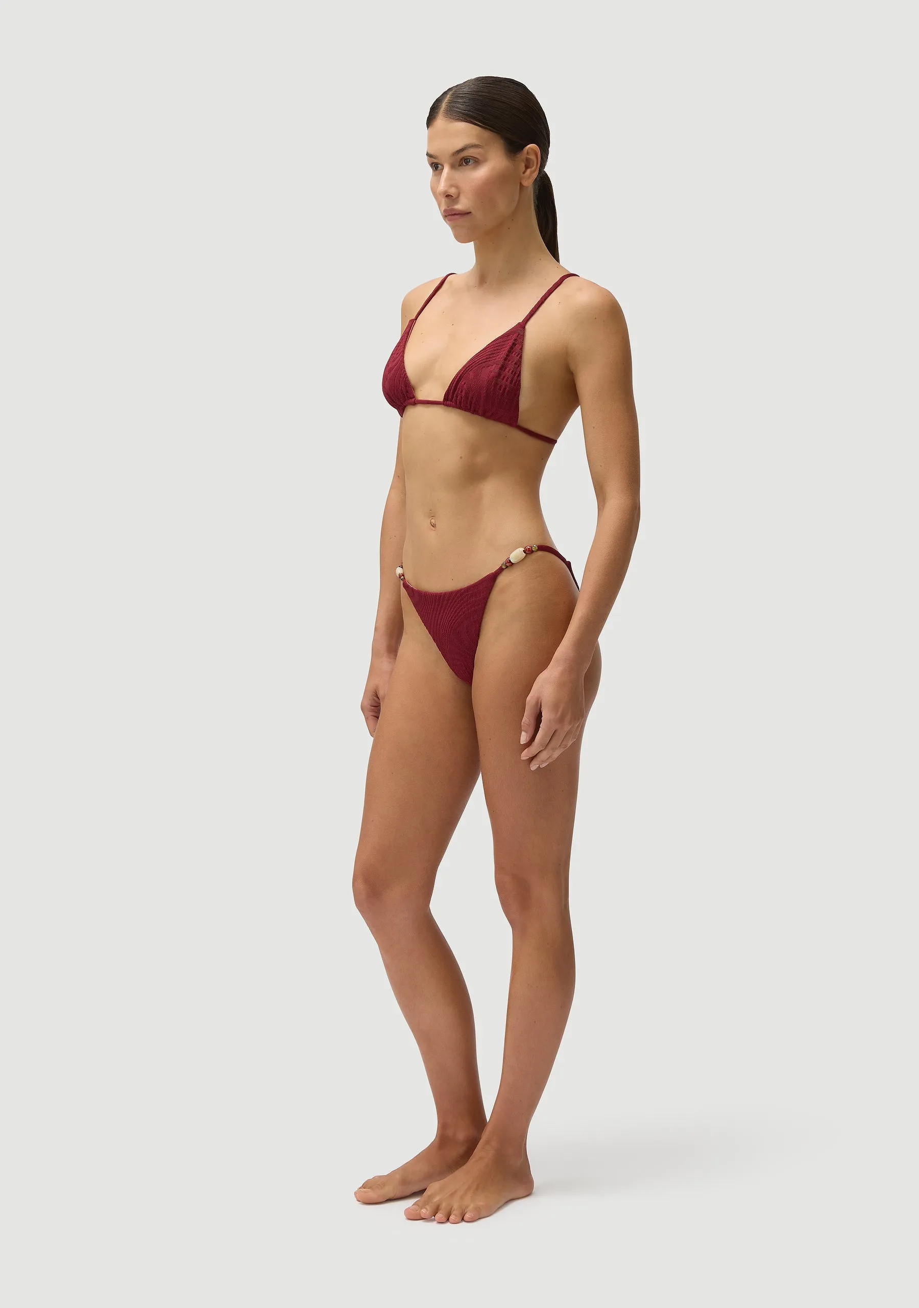 Giuseppe Beaded Bottom | Pomegranate sold by Fella product image thumbnail 3