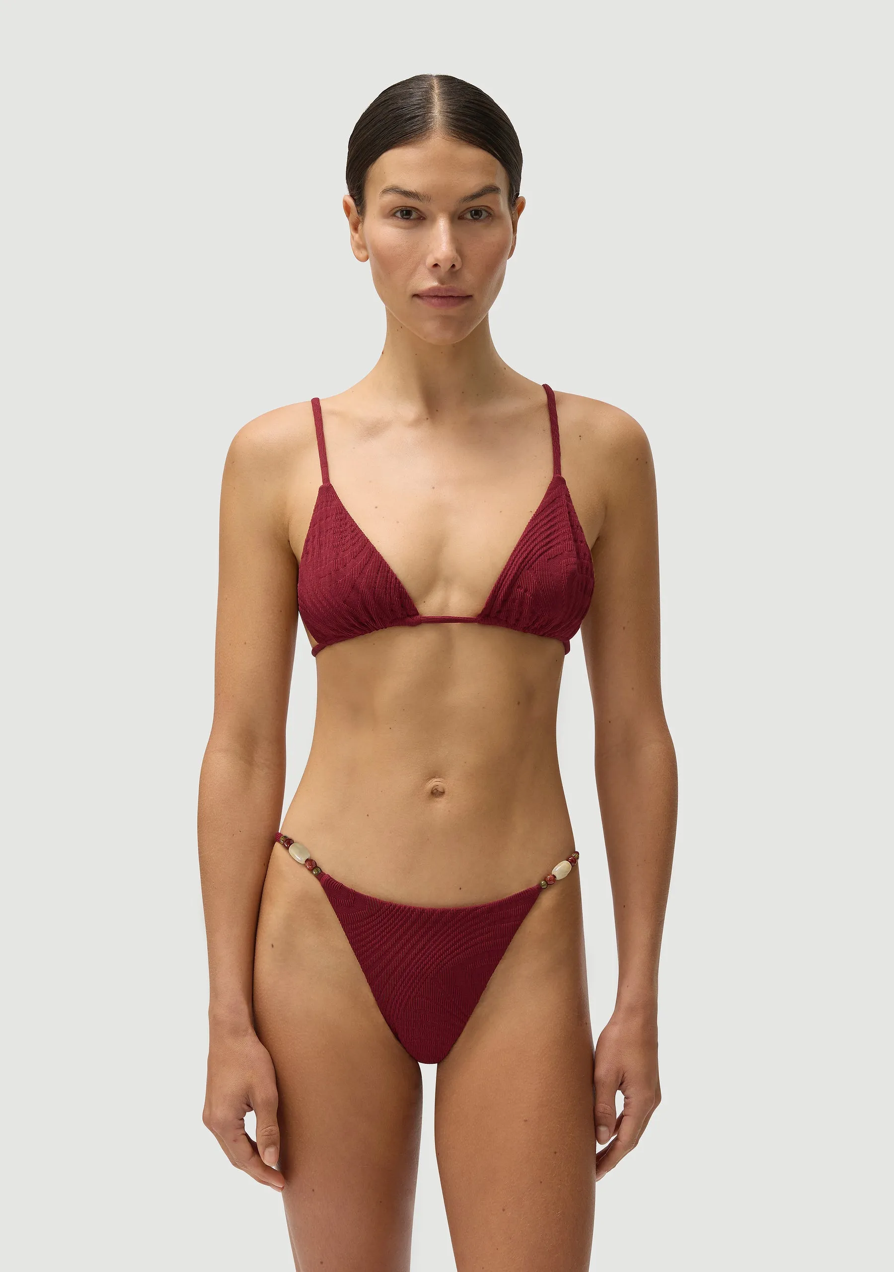 Giuseppe Beaded Bottom | Pomegranate sold by Fella product image thumbnail 4