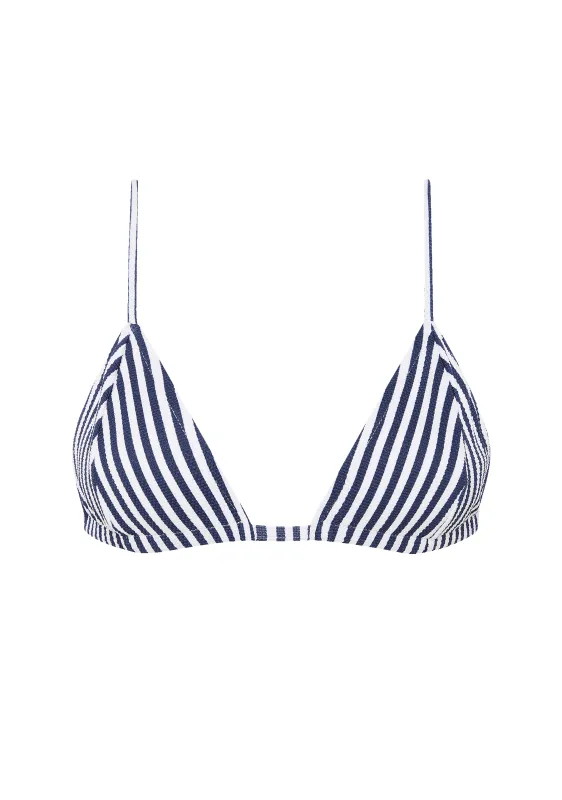 Julian Top | Navy Stripe sold by Fella