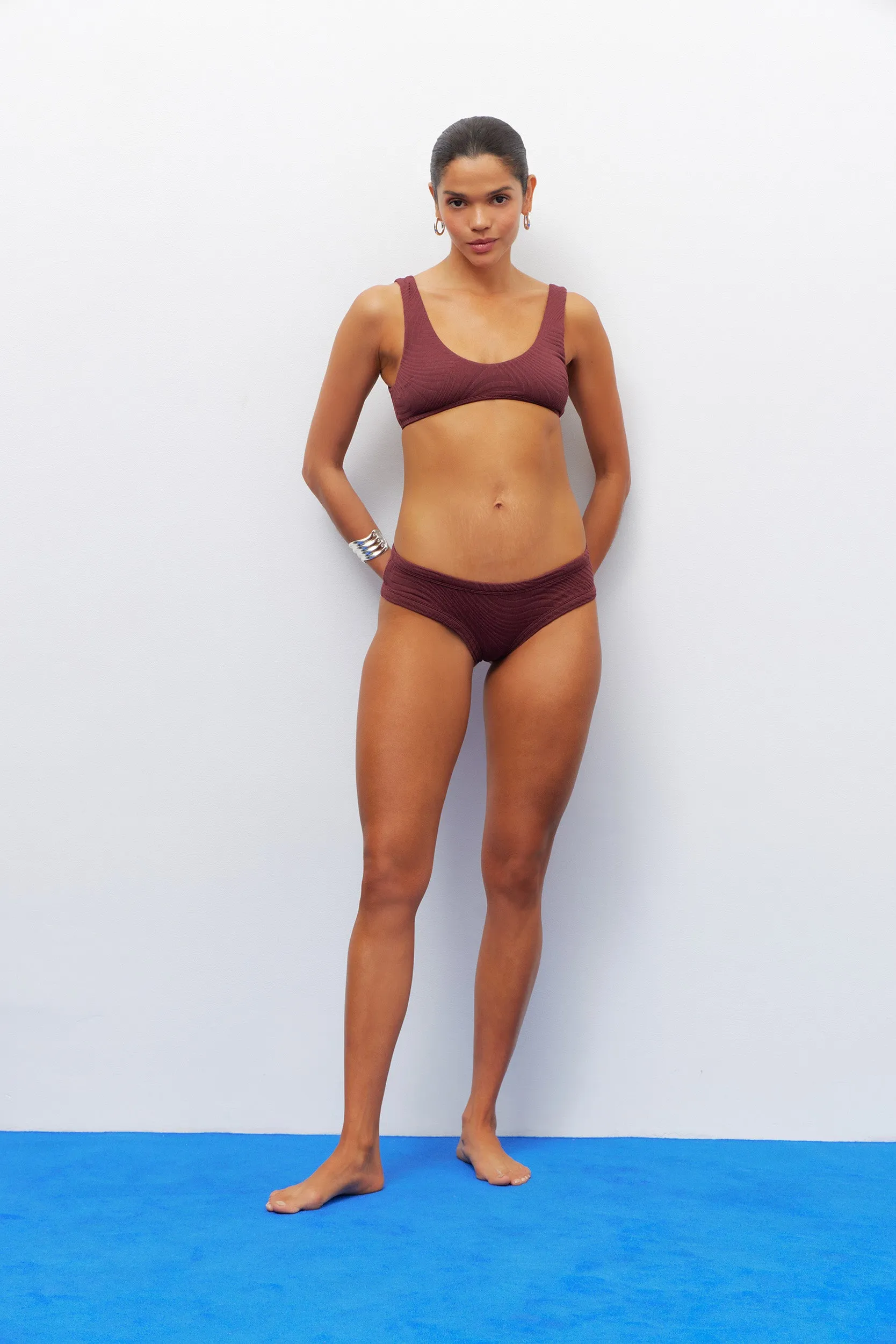 Alfie Top | Chestnut sold by Fella product image thumbnail 2