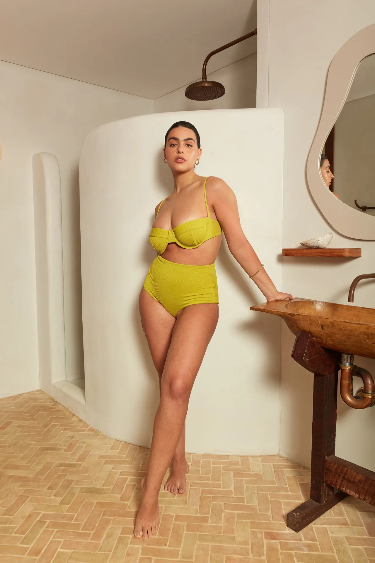 Apollo Top | Kiwi sold by Fella product image thumbnail 5