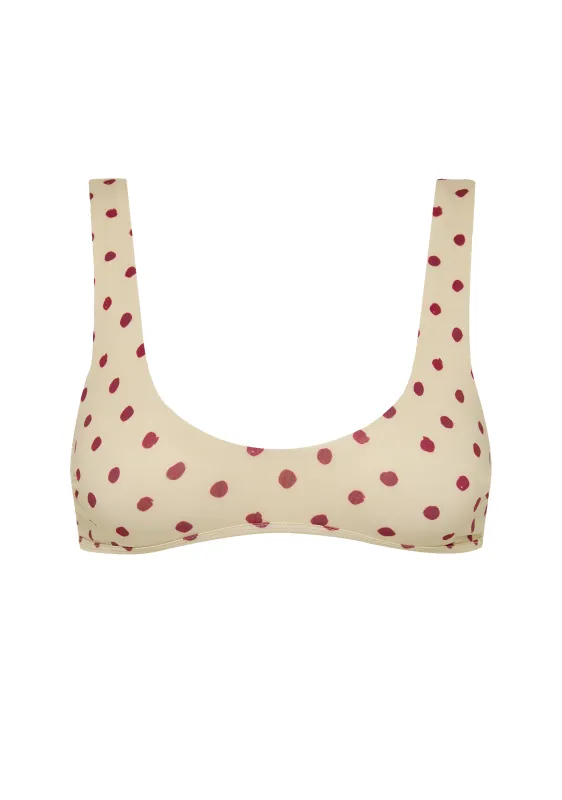 Alfie Top | Polka Red sold by Fella