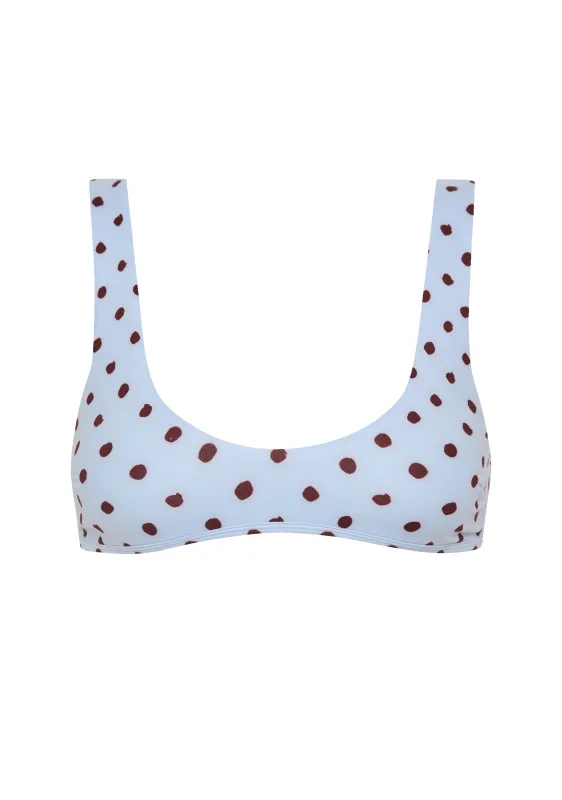 Alfie Top | Blue Polka Fudge made by Fella