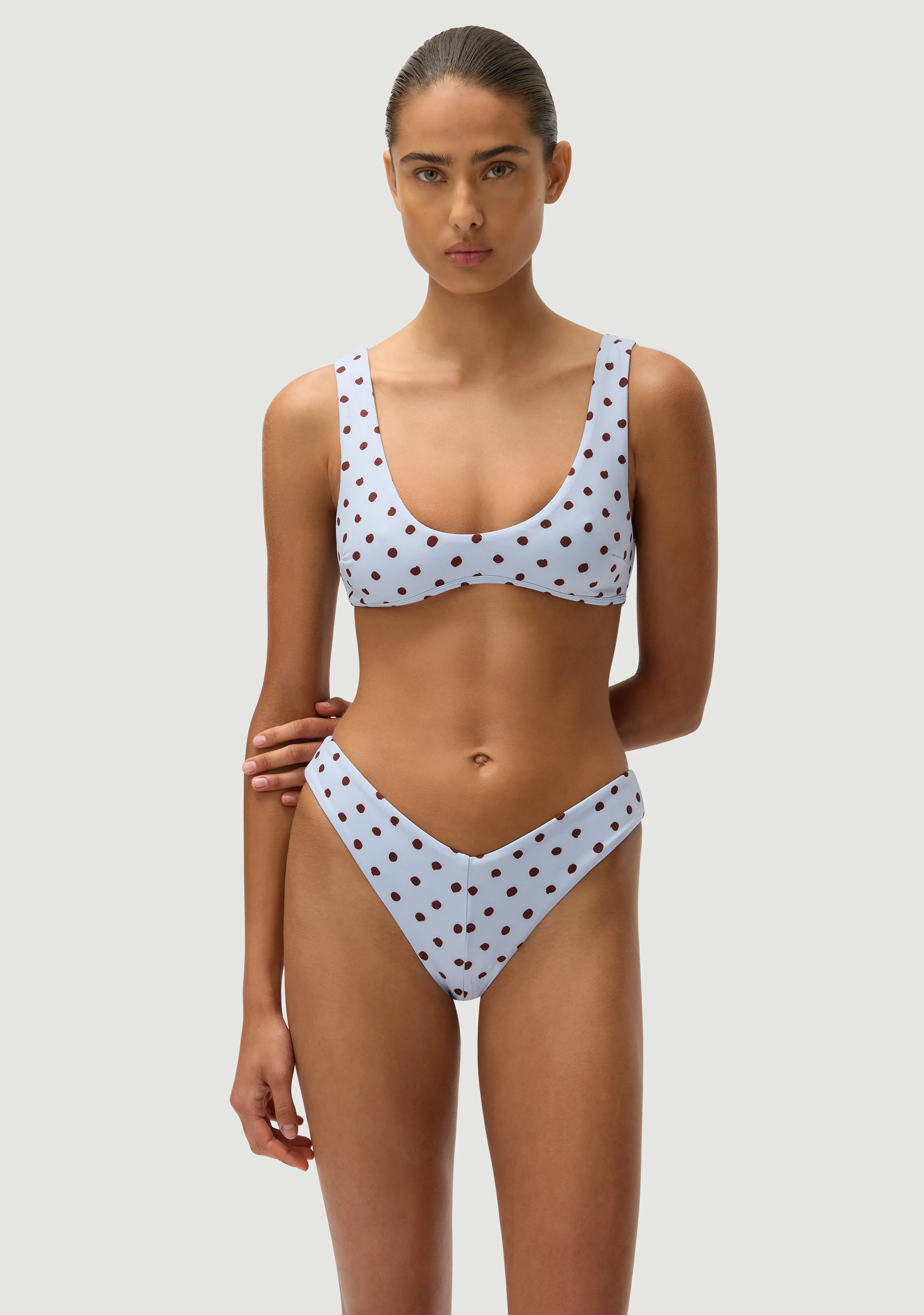 Alfie Top | Blue Polka Fudge sold by Fella product image thumbnail 4