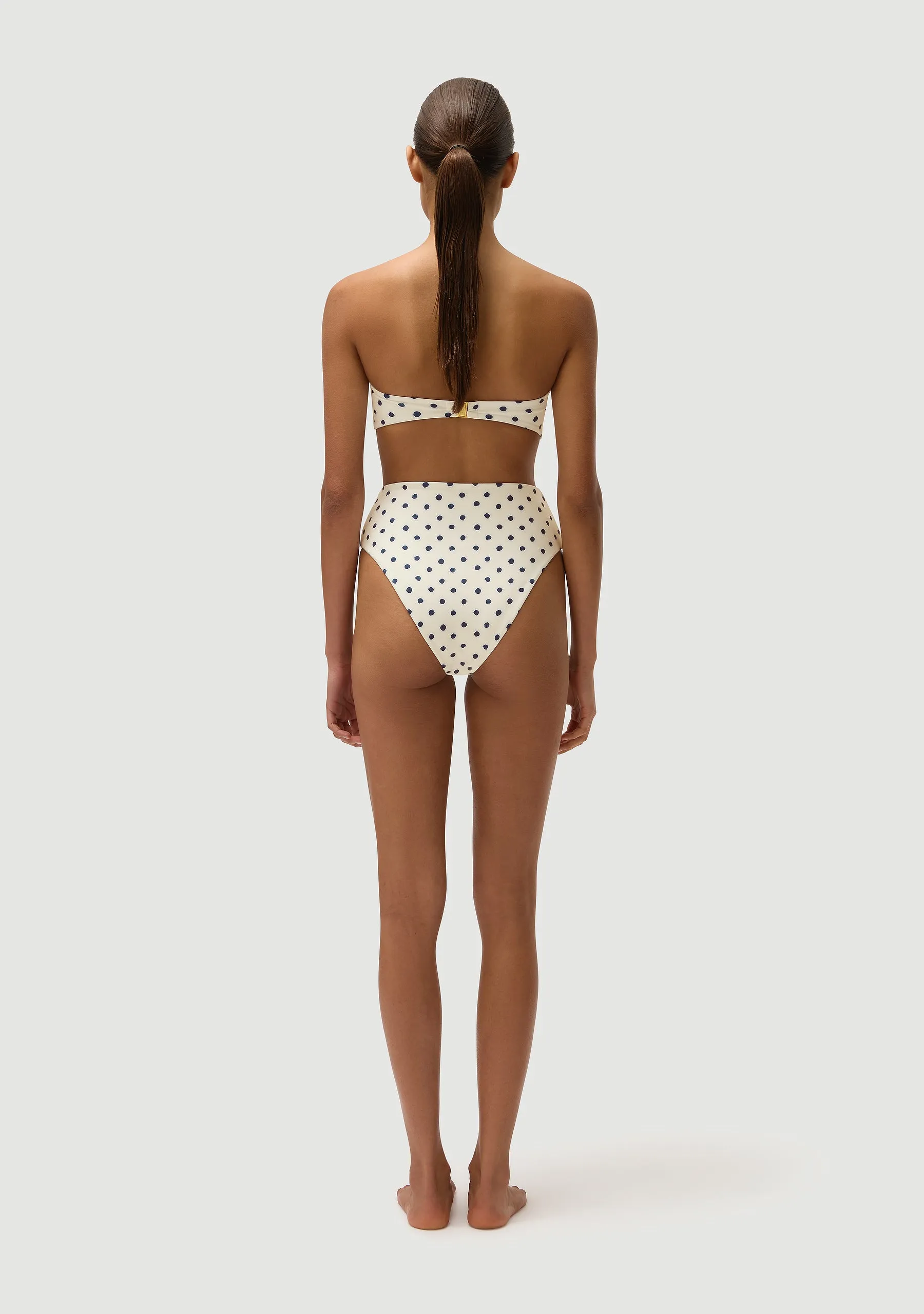 Brian Bottom | Cream Polka Navy sold by Fella product image thumbnail 5