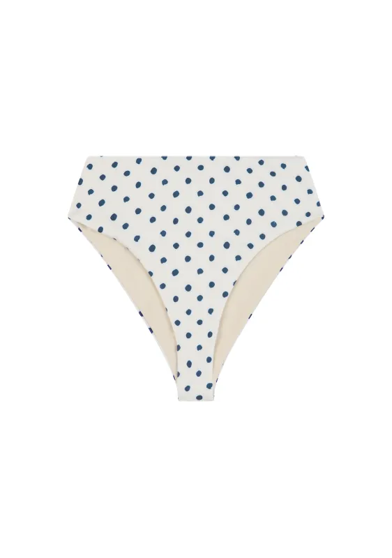 Brian Bottom | Cream Polka Navy made by Fella