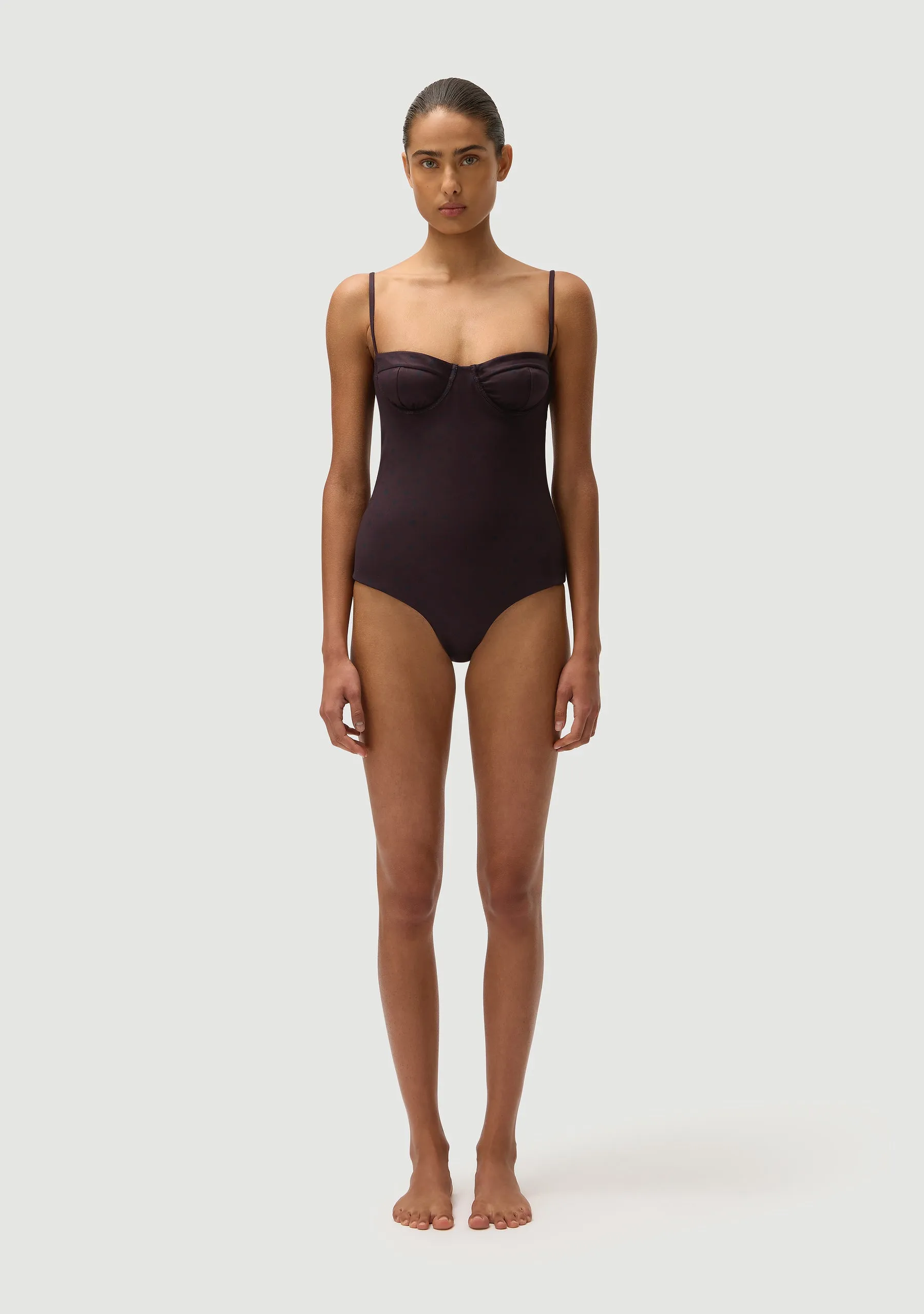 Dolce Full Piece | Wine Polka Noir sold by Fella product image thumbnail 2
