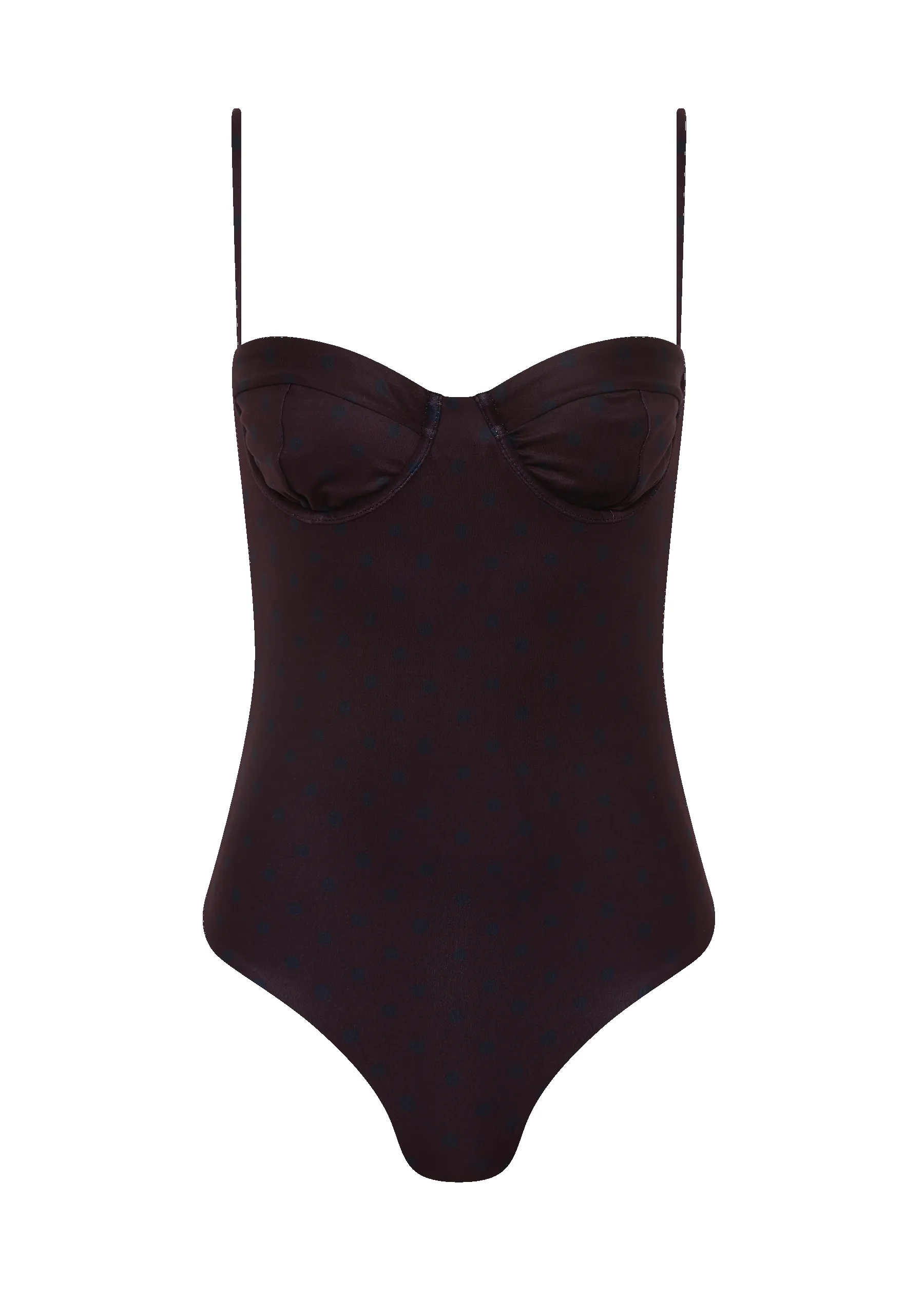 Dolce Full Piece | Wine Polka Noir sold by Fella