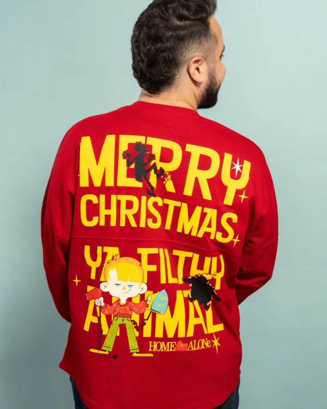 D23 Exclusive Merry Christmas You Filthy Animal Home Alone™️ Spirit Jersey® made by Spirit Jersey