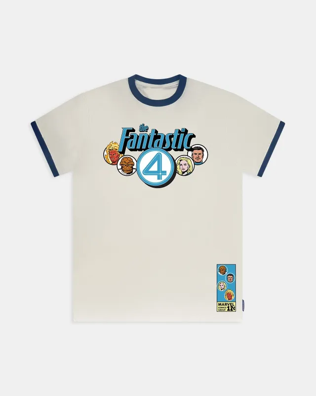 The Fantastic 4: First Steps™ Vintage Comic Ringer Tee made by Spirit Jersey