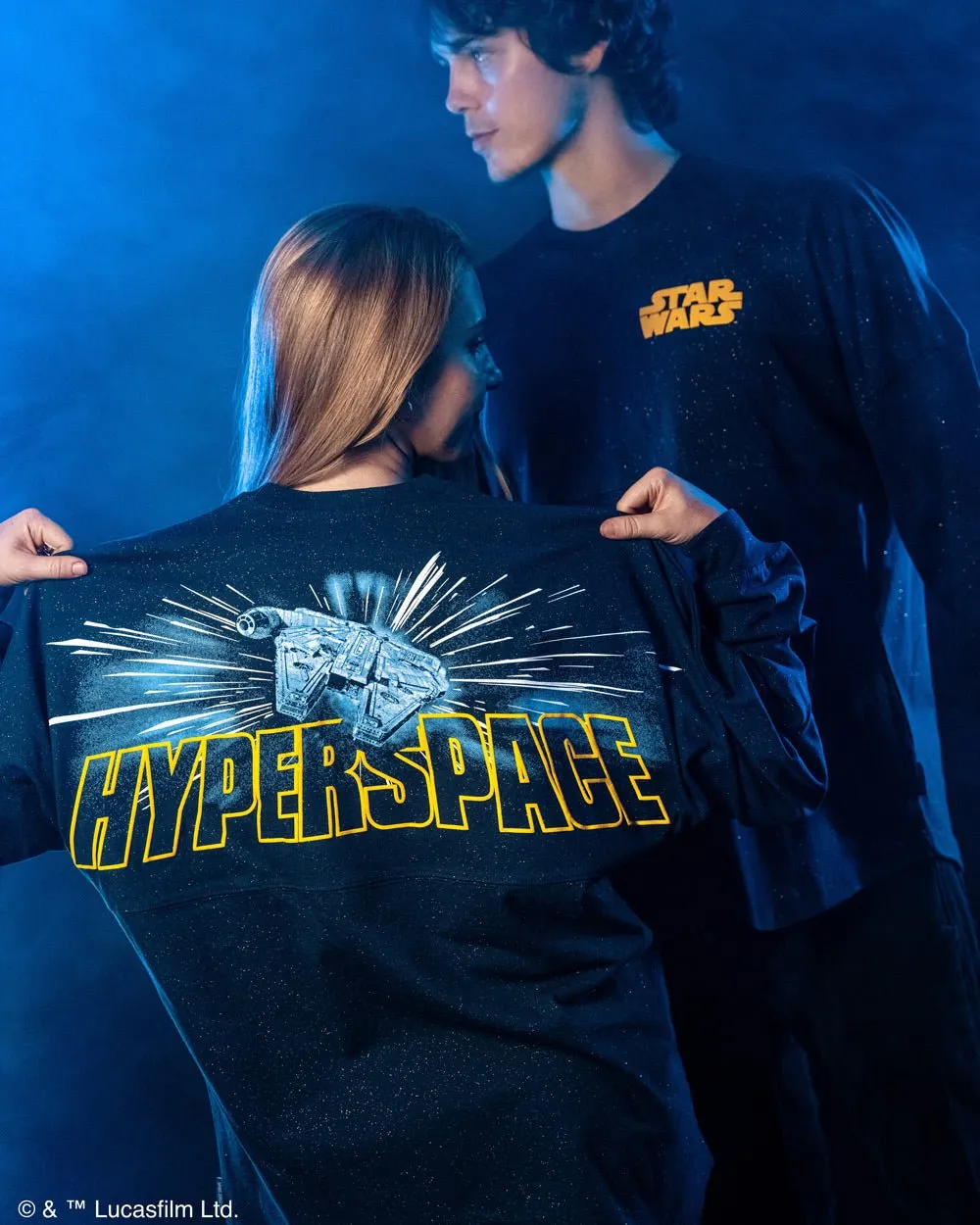 Hyperspace, Star Wars™ Sparkle Wash Spirit Jersey® sold by Spirit Jersey