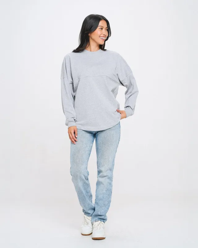 Heather Grey Core Essential Spirit Jersey® sold by Spirit Jersey
