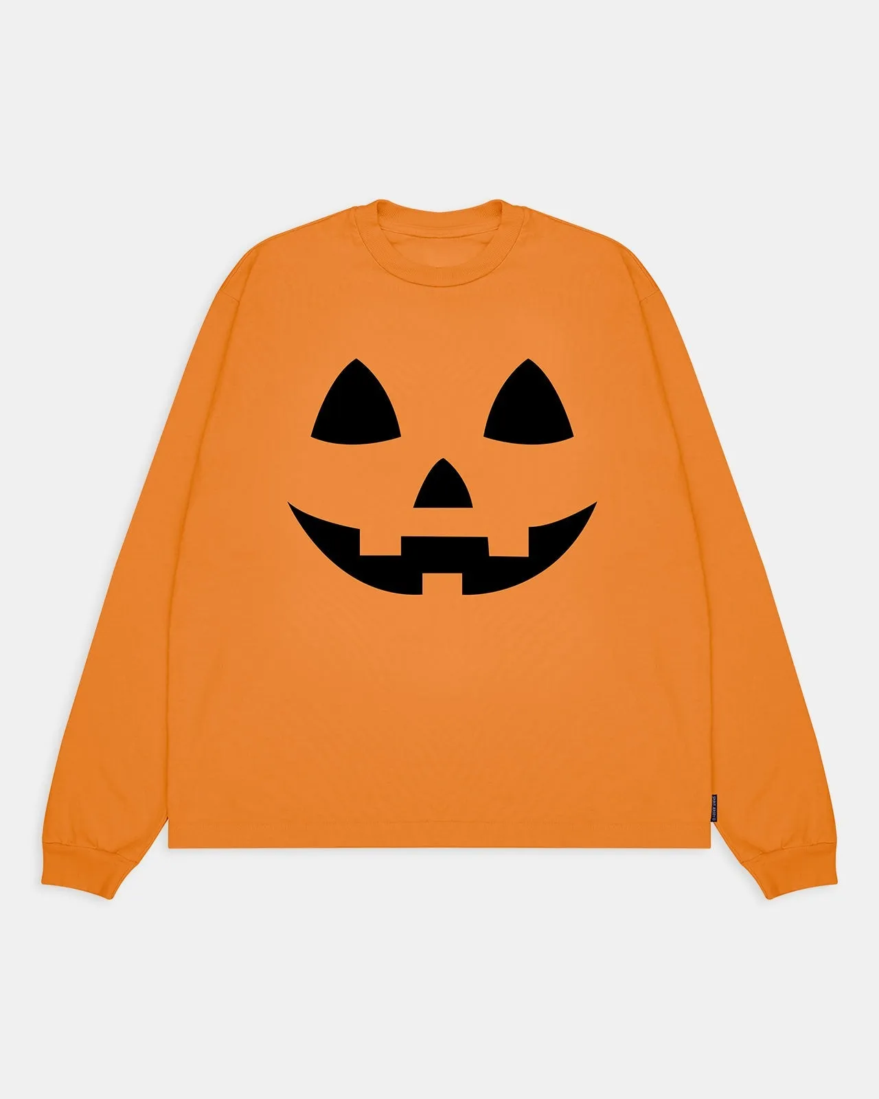 Jack-o'-lantern Good Spirit Crew Long Sleeve Graphic Tee sold by Spirit Jersey